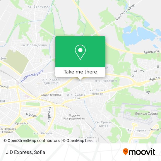 J D Express map
