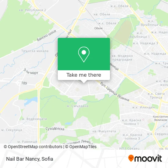 Карта Nail Bar Nancy