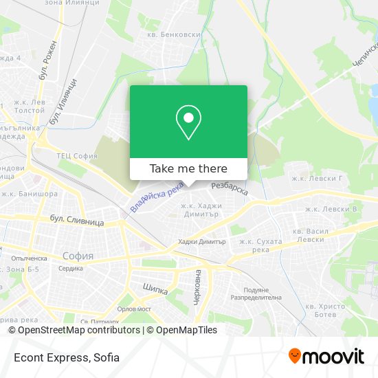 Econt Express map