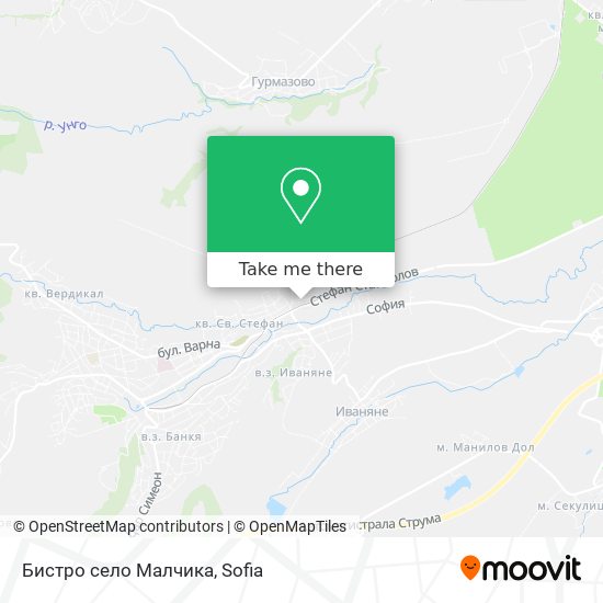 Бистро село Малчика map