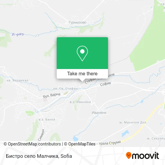 Карта Бистро село Малчика