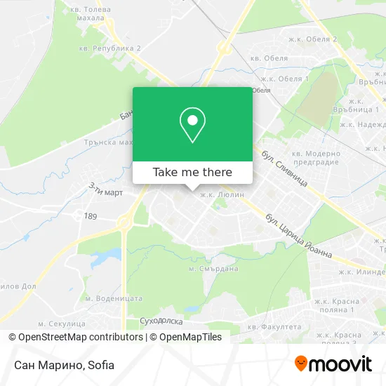 Карта Сан Марино