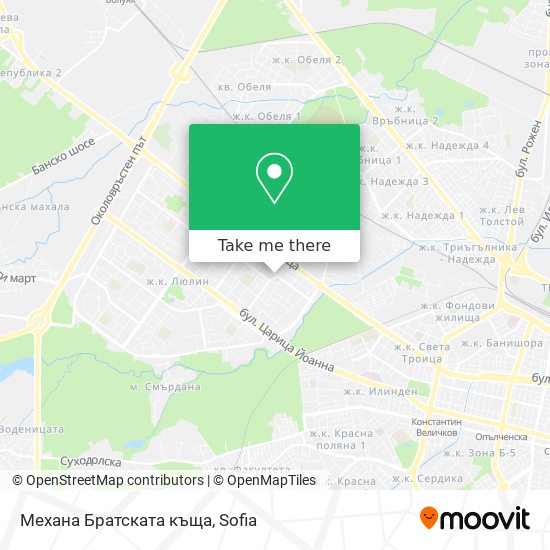 Механа Братската къща map