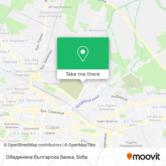 Обединена българска банка map