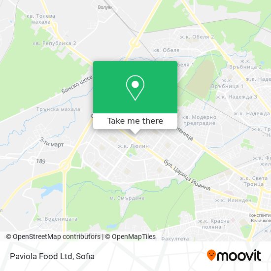 Paviola Food Ltd map