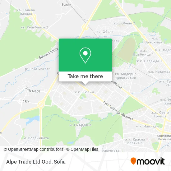 Alpe Trade Ltd Ood map
