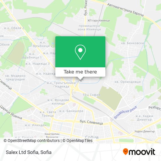 Salex Ltd Sofia map