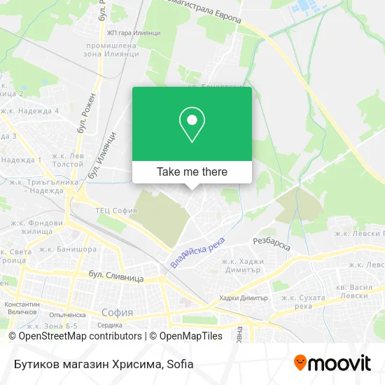 Карта Бутиков магазин Хрисима