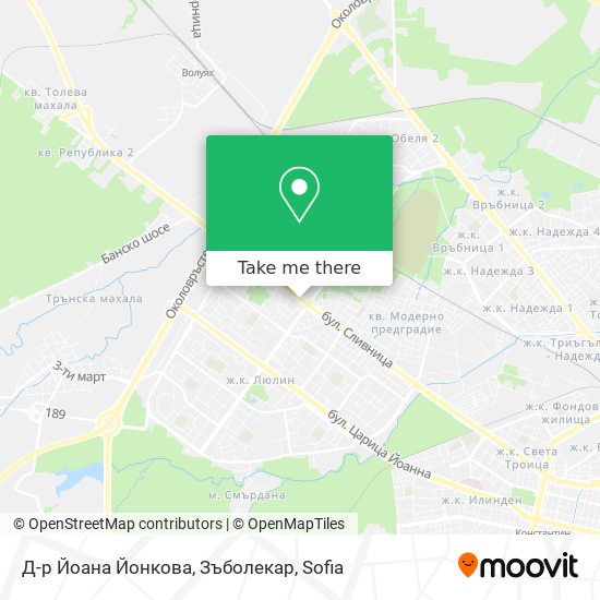 Д-р Йоана Йонкова, Зъболекар map