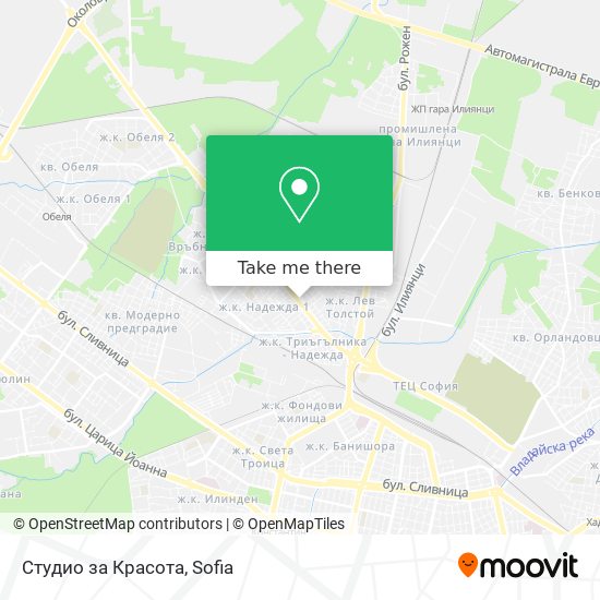 Студио за Красота map