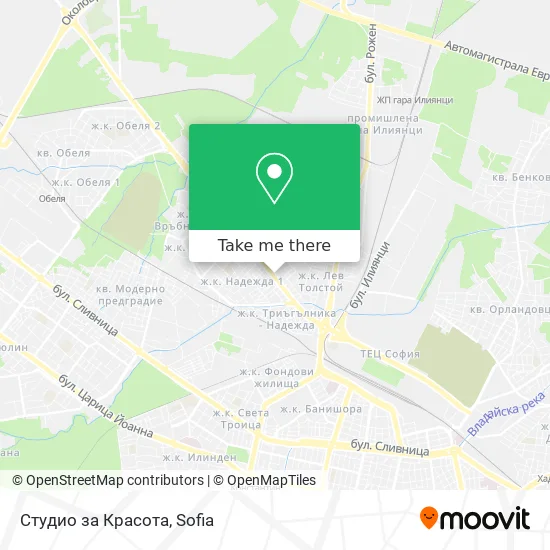 Карта Студио за Красота