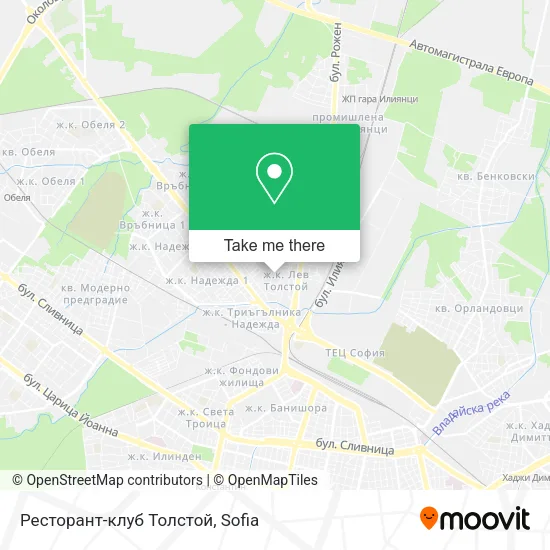 Карта Ресторант-клуб Толстой