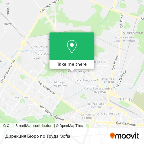 Карта Дирекция Бюро по Труда
