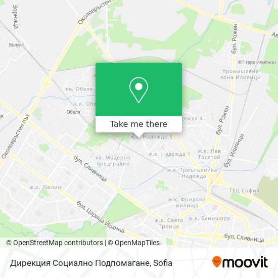 Дирекция Социално Подпомагане map