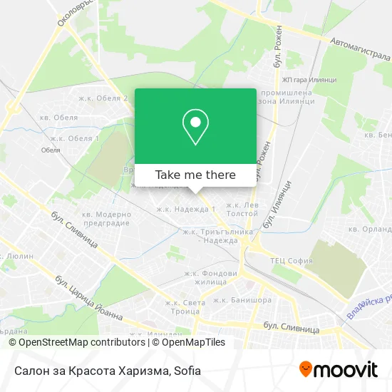 Карта Салон за Красота Харизма