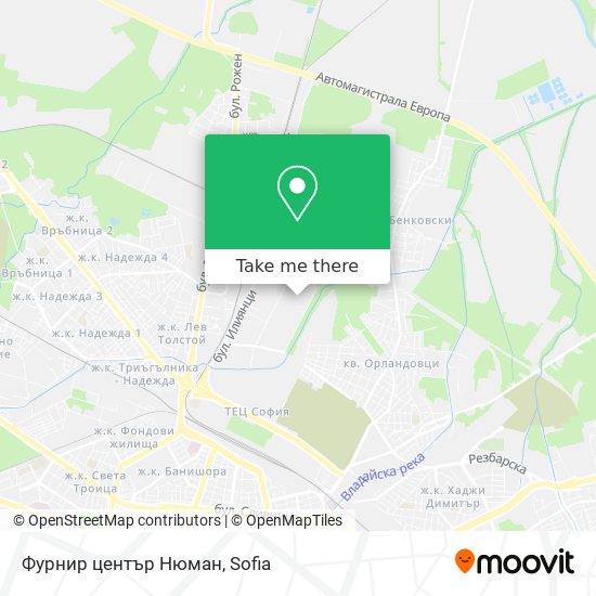 Фурнир център Нюман map