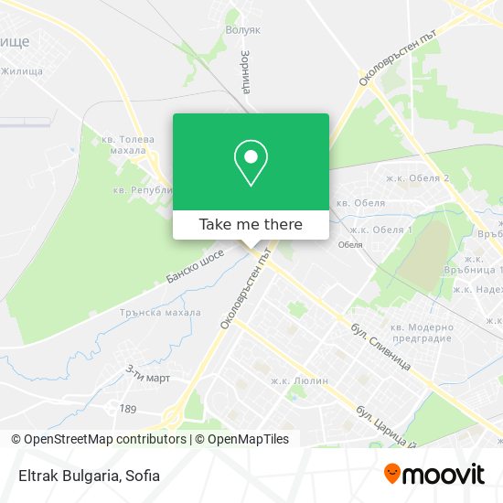 Eltrak Bulgaria map