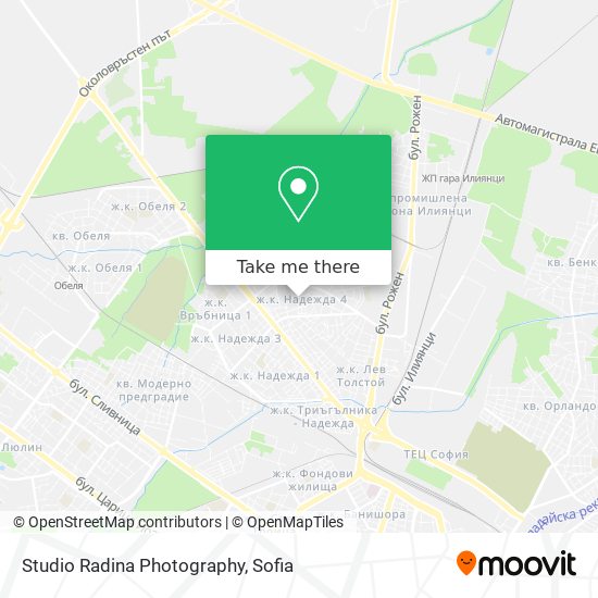 Studio Radina Photography map