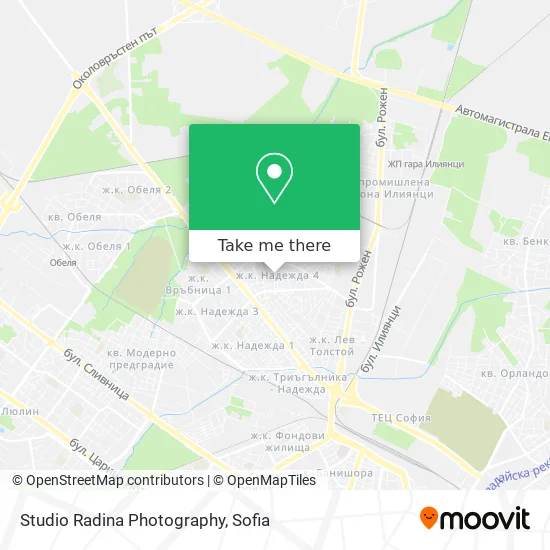 Studio Radina Photography map