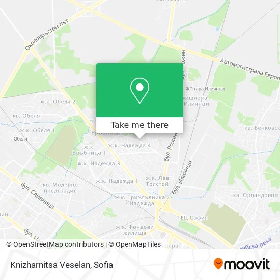 Карта Knizharnitsa Veselan