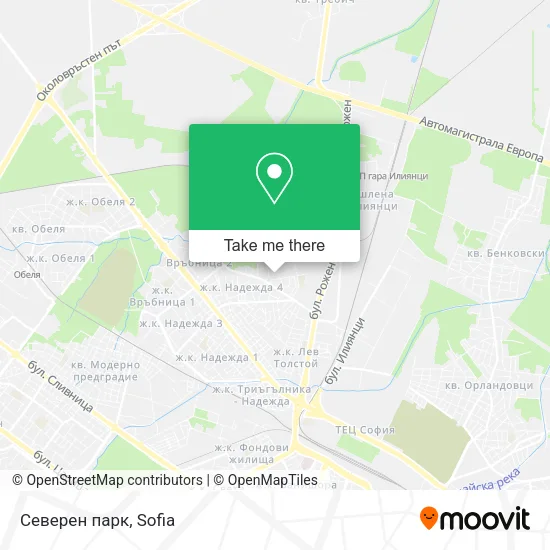 Карта Северен парк