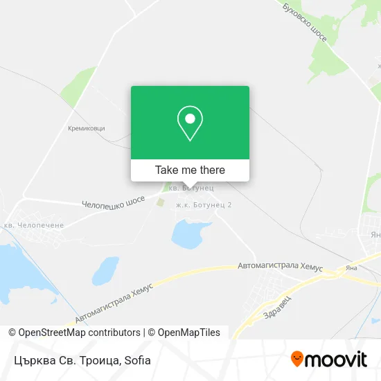 Карта Църква Св. Троица