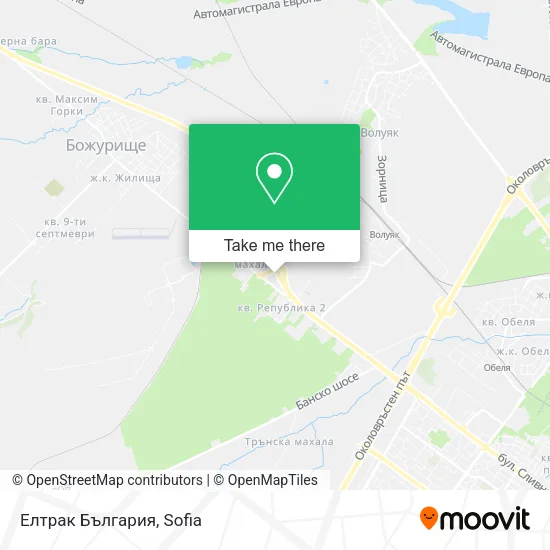 Карта Елтрак България