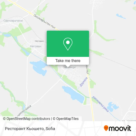 Карта Ресторант Кьошето