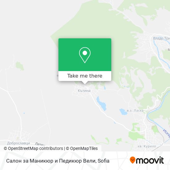 Карта Салон за Маникюр и Педикюр Вели
