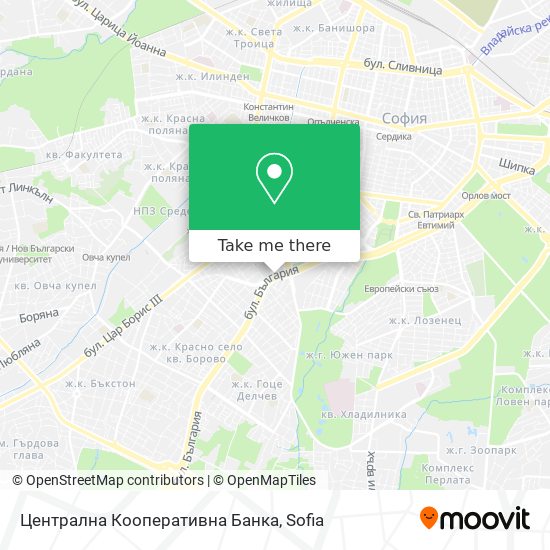 Централна Кооперативна Банка map