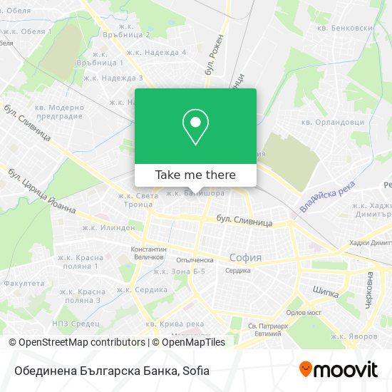 Обединена Българска Банка map