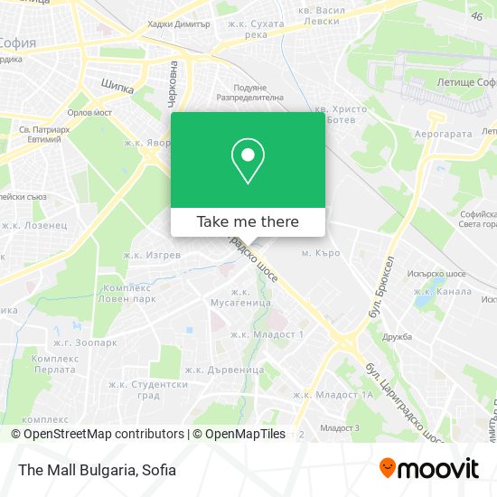 The Mall Bulgaria map