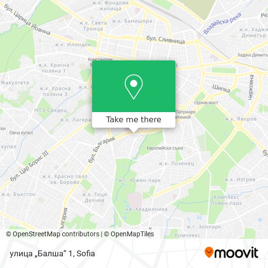 улица „Балша“ 1 map
