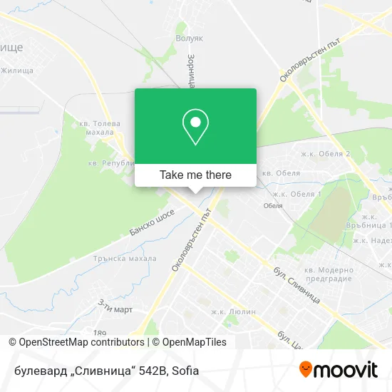 Карта булевард „Cливница“ 542В