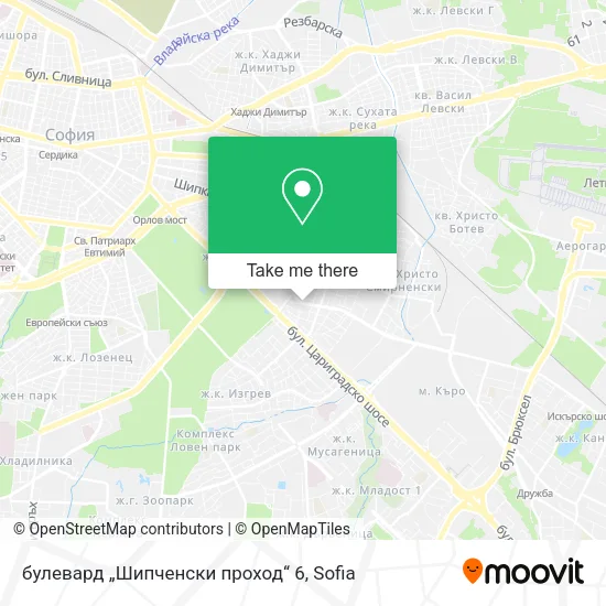 Карта булевард „Шипченски проход“ 6