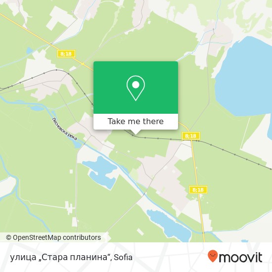 Карта улица „Стара планина“