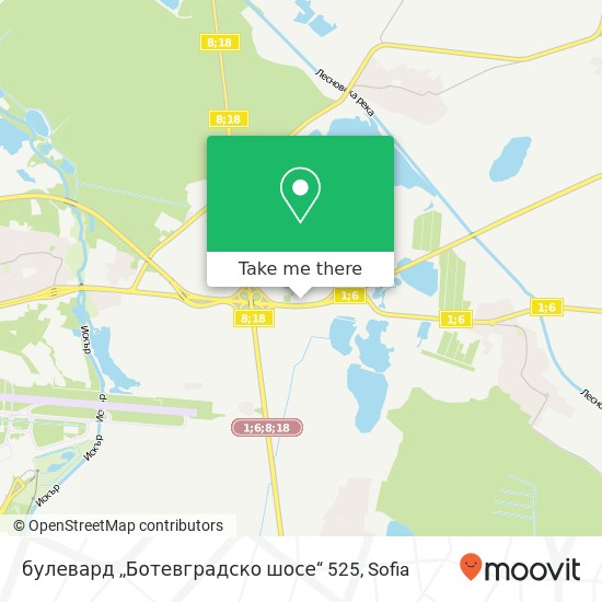 булевард ,,Ботевградско шосе“ 525 map
