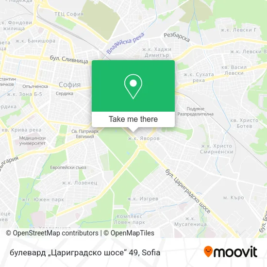 Карта булевард „Цариградско шосе“ 49