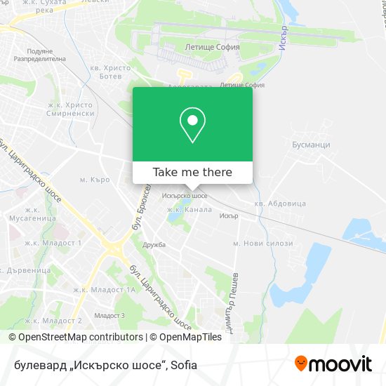 булевард „Искърско шосе“ map