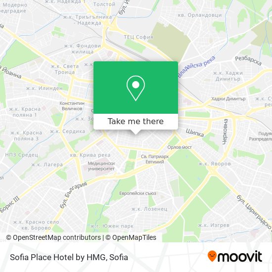 Sofia Place Hotel by HMG map