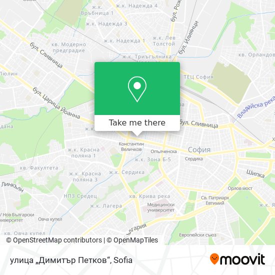 Карта улица „Димитър Петков“