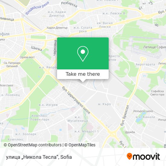 улица „Никола Тесла“ map