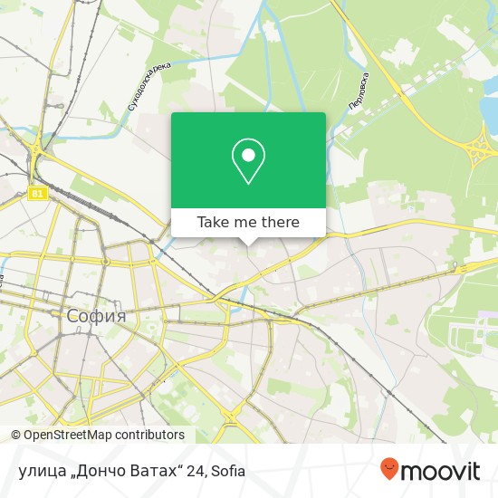 Карта улица „Дончо Ватах“ 24