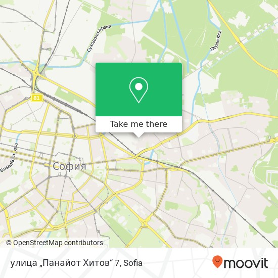 Карта улица „Панайот Хитов“ 7