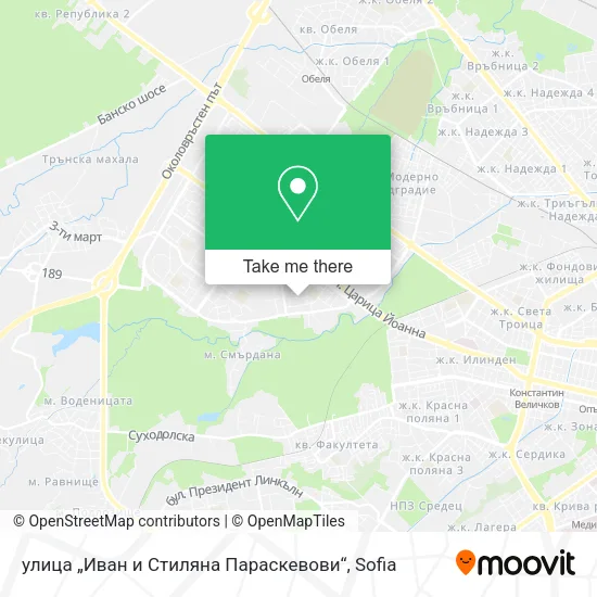 Карта улица „Иван и Стиляна Параскевови“