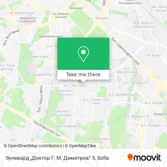 Карта булевард „Доктор Г. М. Димитров“ 5
