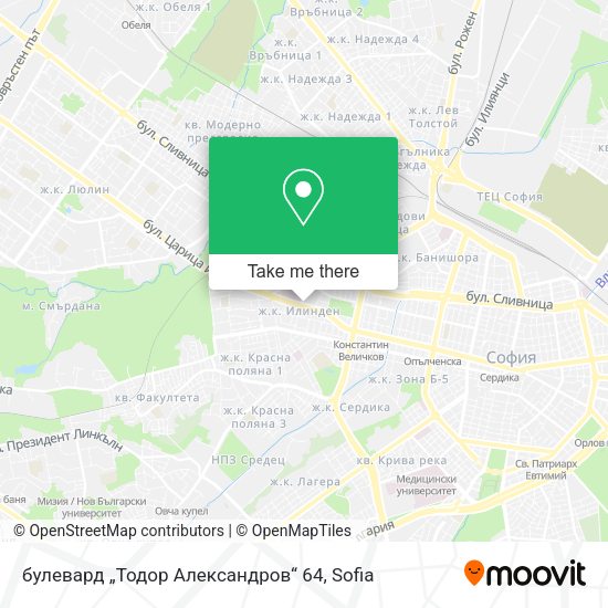 Карта булевард „Тодор Александров“ 64