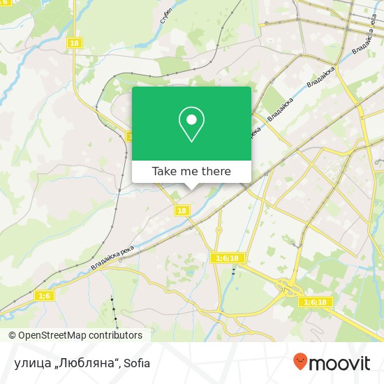 Карта улица „Любляна“