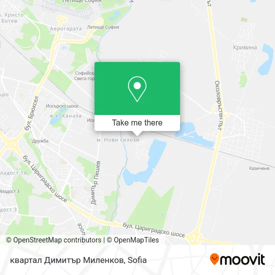 квартал Димитър Миленков map