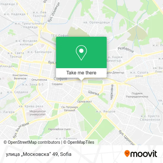 Карта улица „Московска“ 49